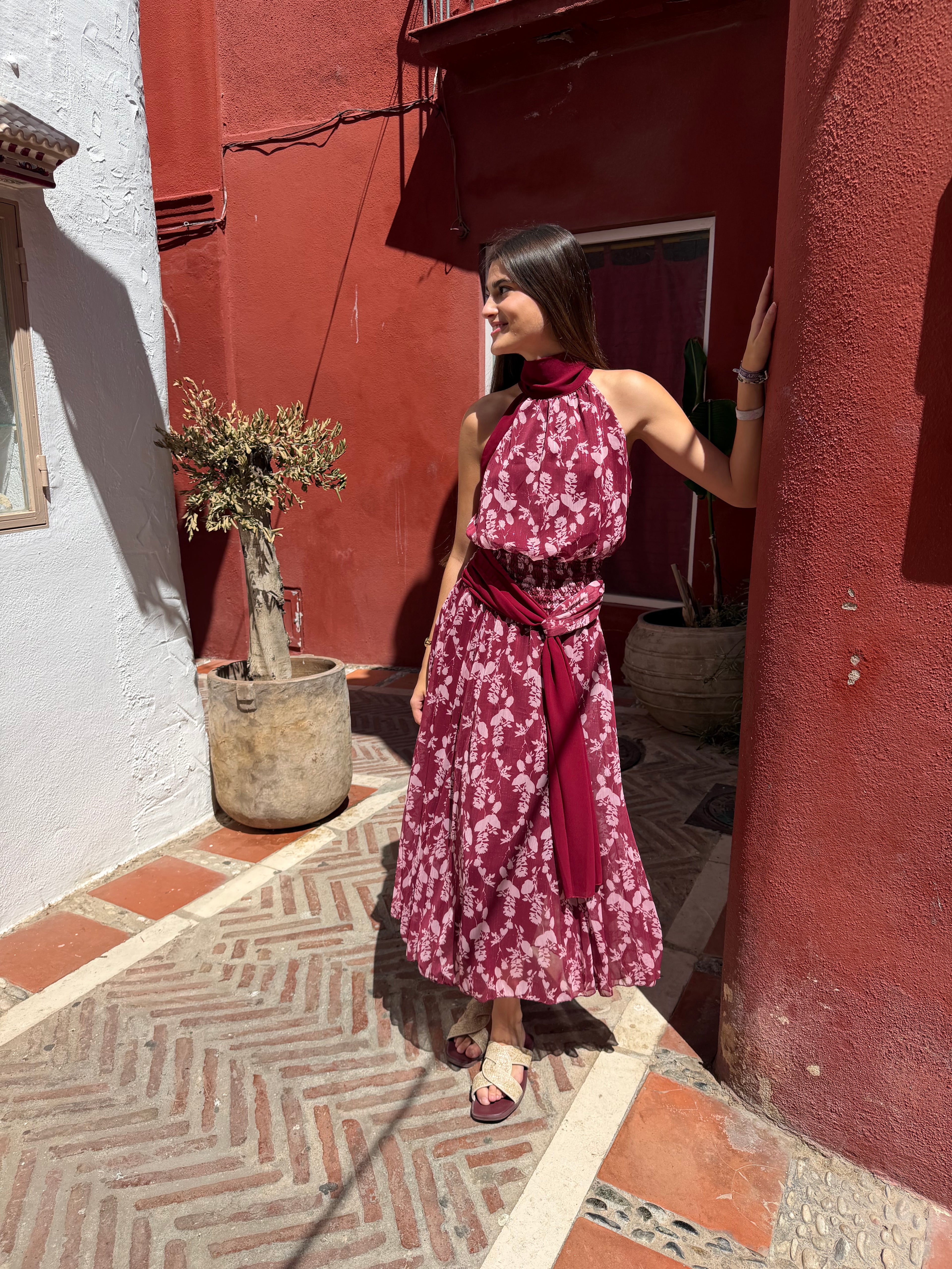 VESTIDO BURDEOS