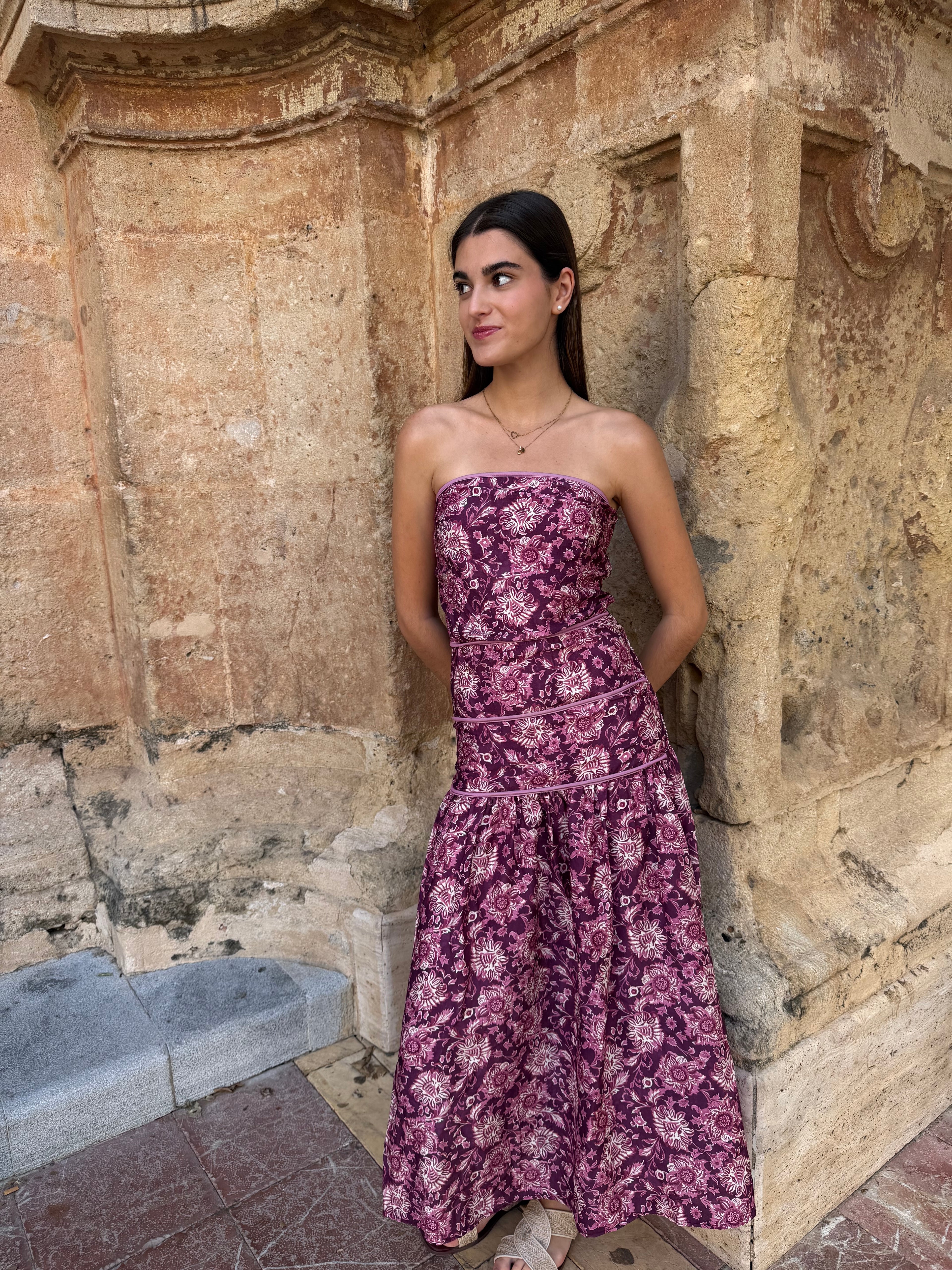VESTIDO BANDO MORADO