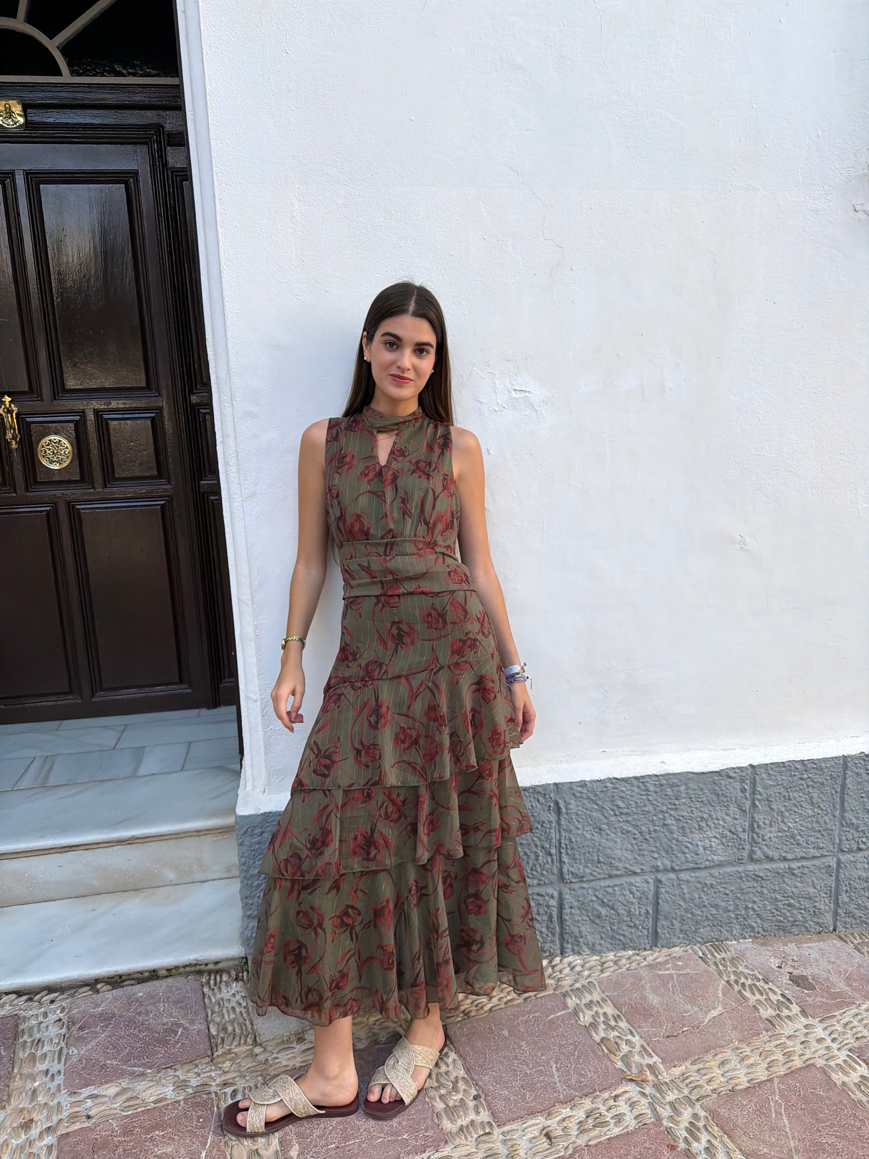 VESTIDO VERDE LARGO