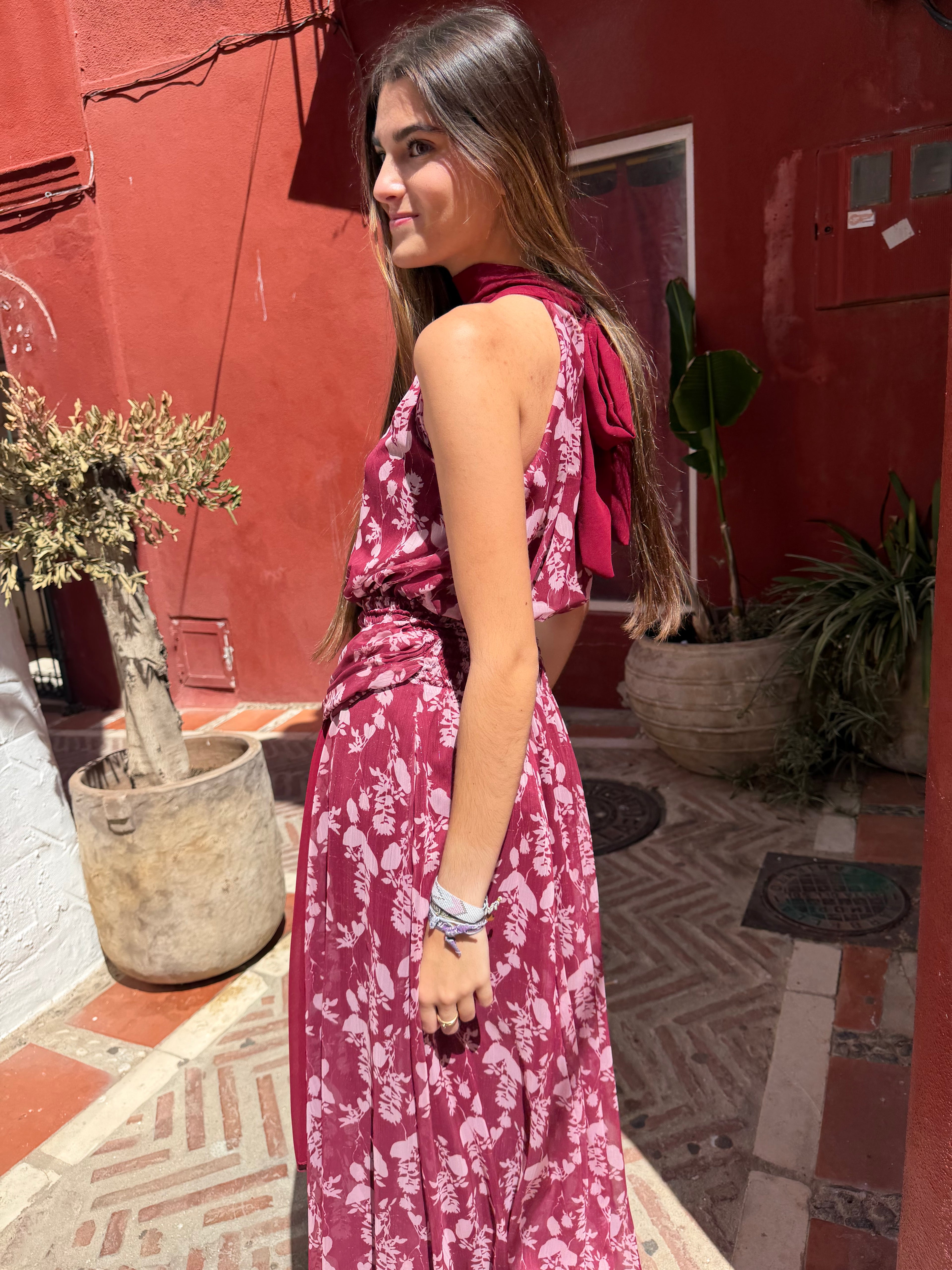VESTIDO BURDEOS