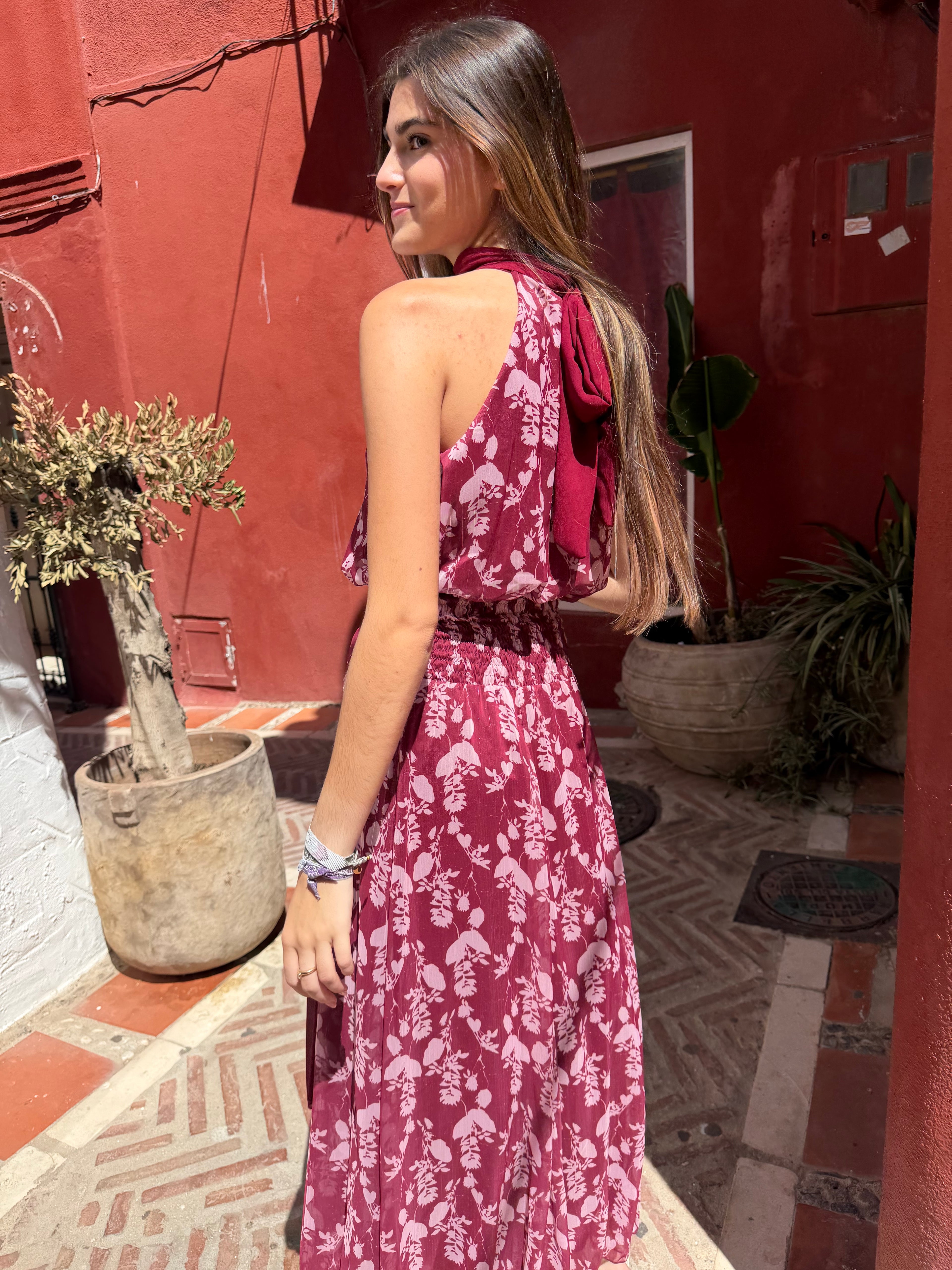 VESTIDO BURDEOS