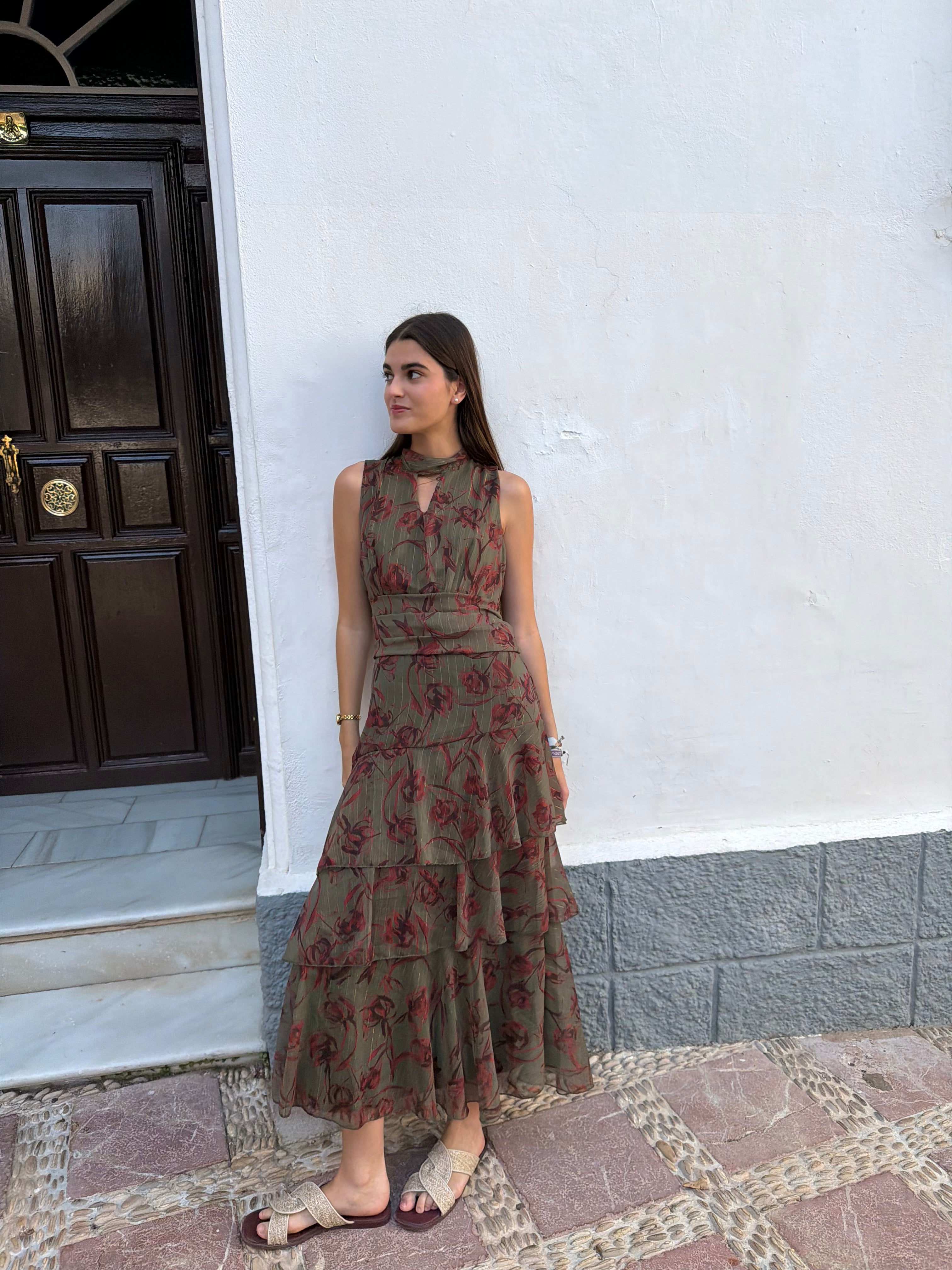 VESTIDO VERDE LARGO