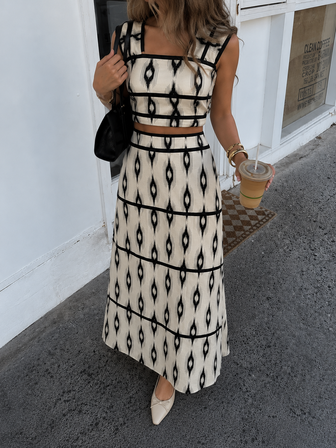 CONJUNTO OLIVIA NEGRO Y BLANCO
