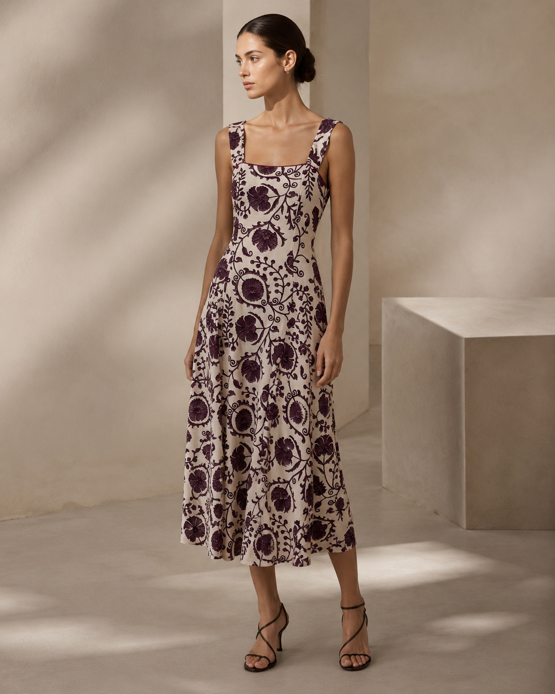 VESTIDO FLORENCIA BEREJENA