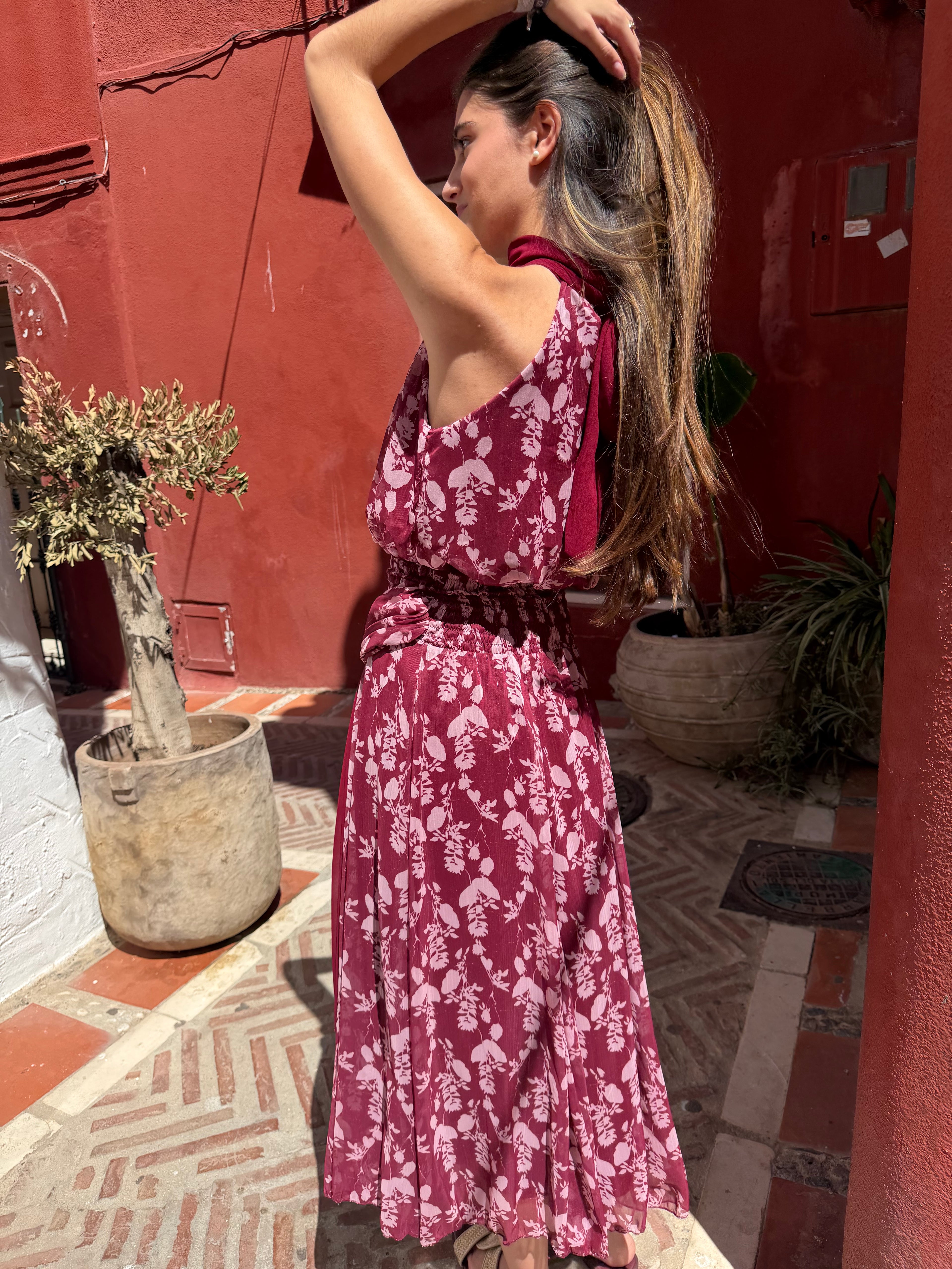 VESTIDO BURDEOS