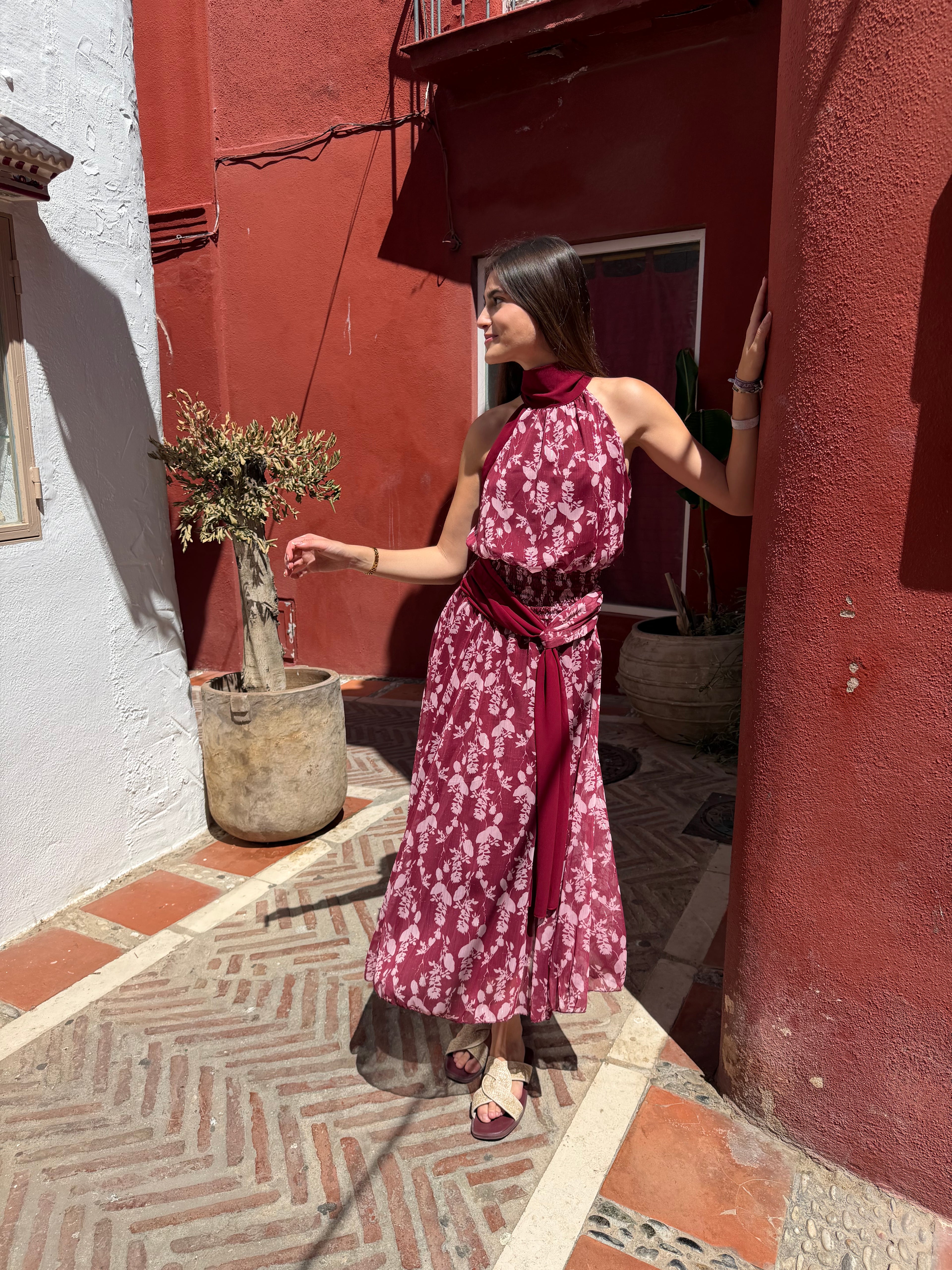VESTIDO BURDEOS