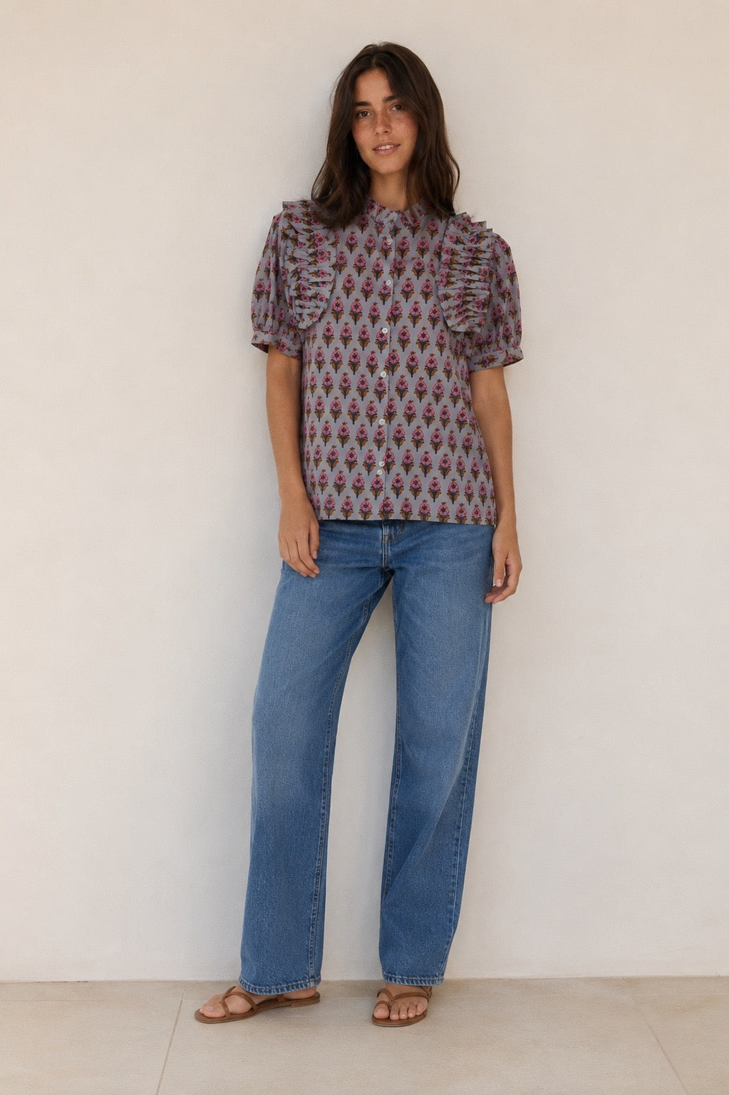 BLUSA RINCÓN FLORES ROSA