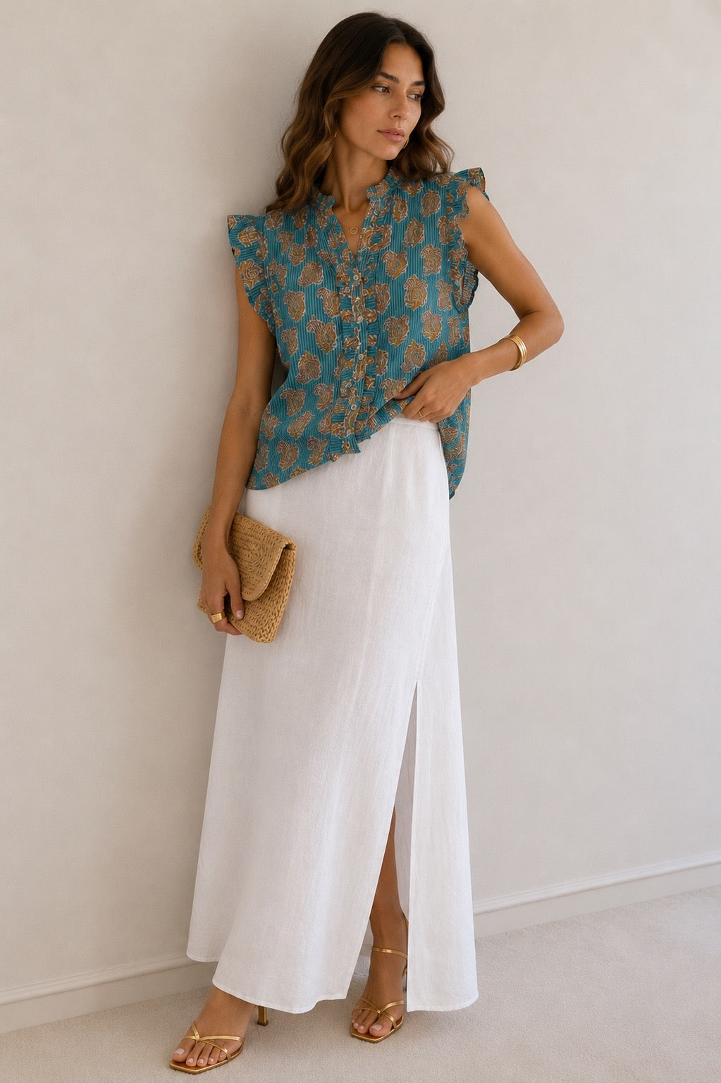 BLUSA RINCÓN AZUL CLARO