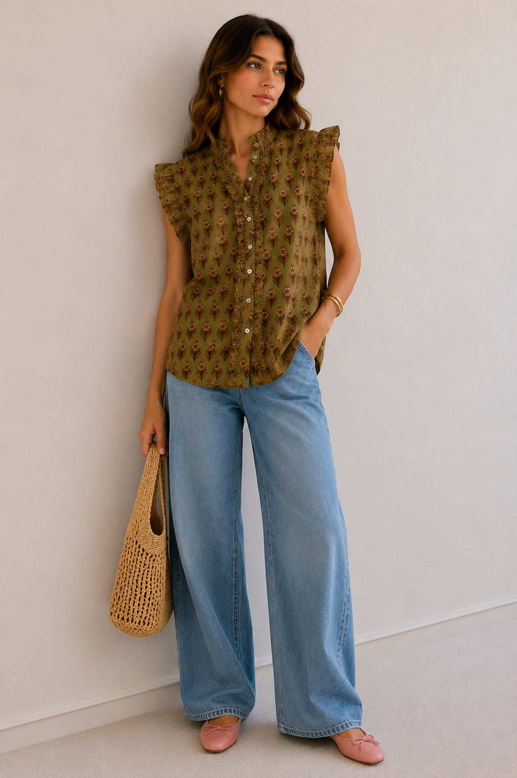 BLUSA VERDE OLIVA