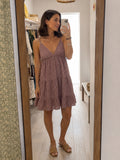VESTIDO CORTO VICHY ROJO