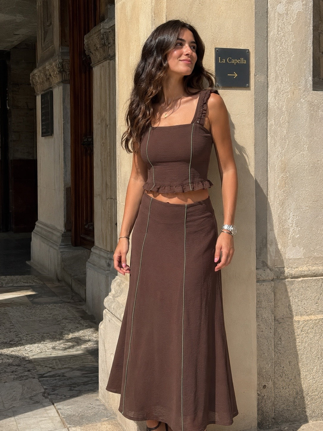 CONJUNTO NERJA MARRÓN